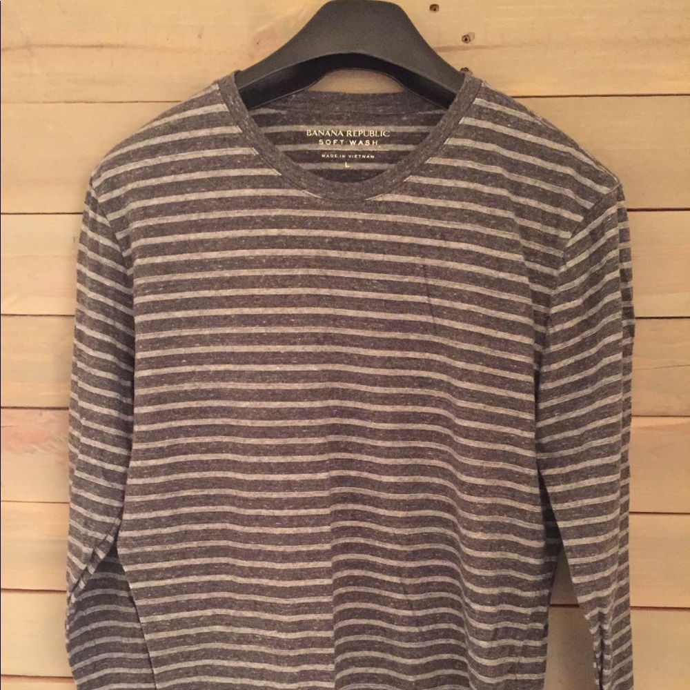 Banana Republic Long sleeve striped classic shirt mens large